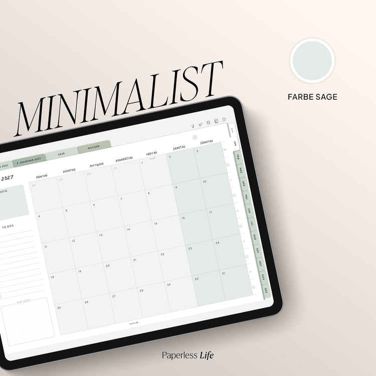 Digitaler Planer 2027 | Der Minimalist