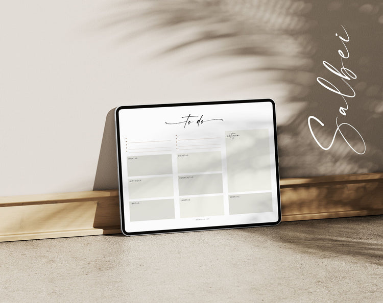 To-do-Listen Set mit 23 Vorlagen