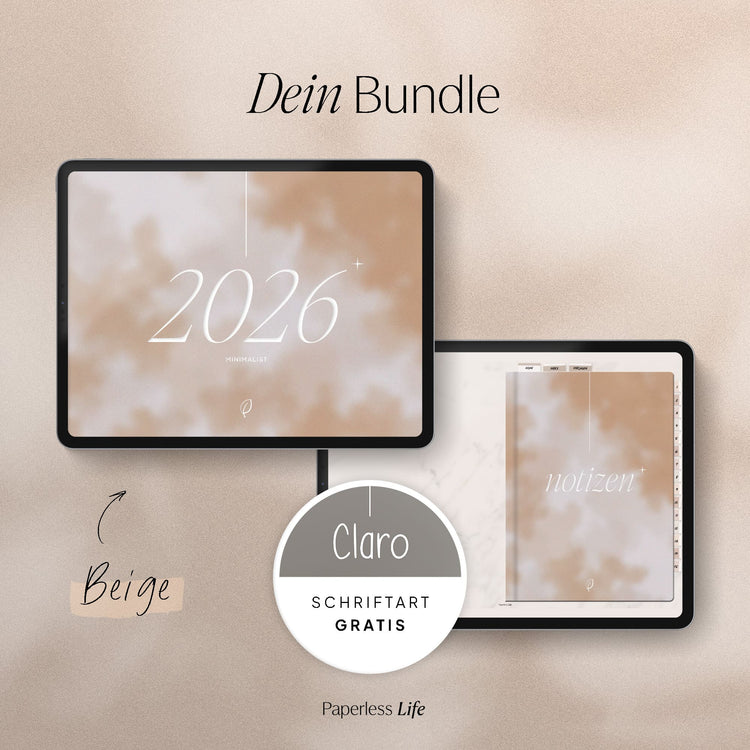 Digitales Starter-Bundle 2026 | Minimalist