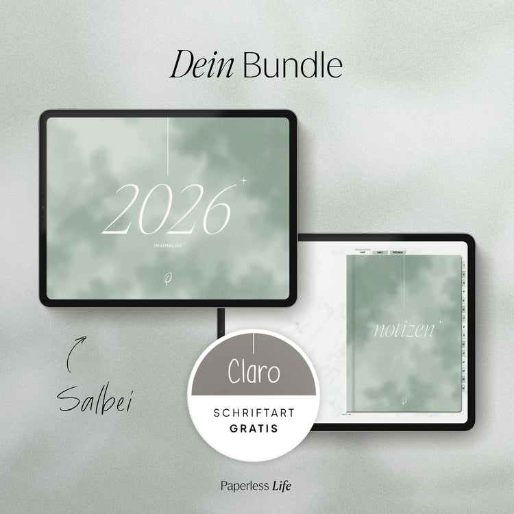 Digitales Starter-Bundle 2026 | Minimalist
