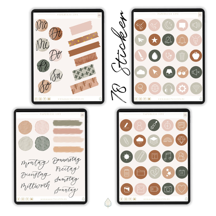 Digitales Notizbuch "Der Gedankensortierer" - 15 Reiter