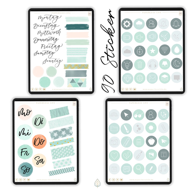 Digitales Notizbuch "Der Gedankensortierer" - 15 Reiter