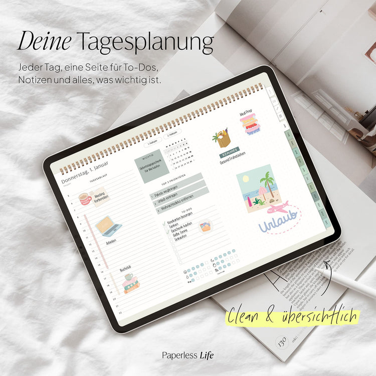 Digitaler Tagesplaner 2026 | Paperless Basics