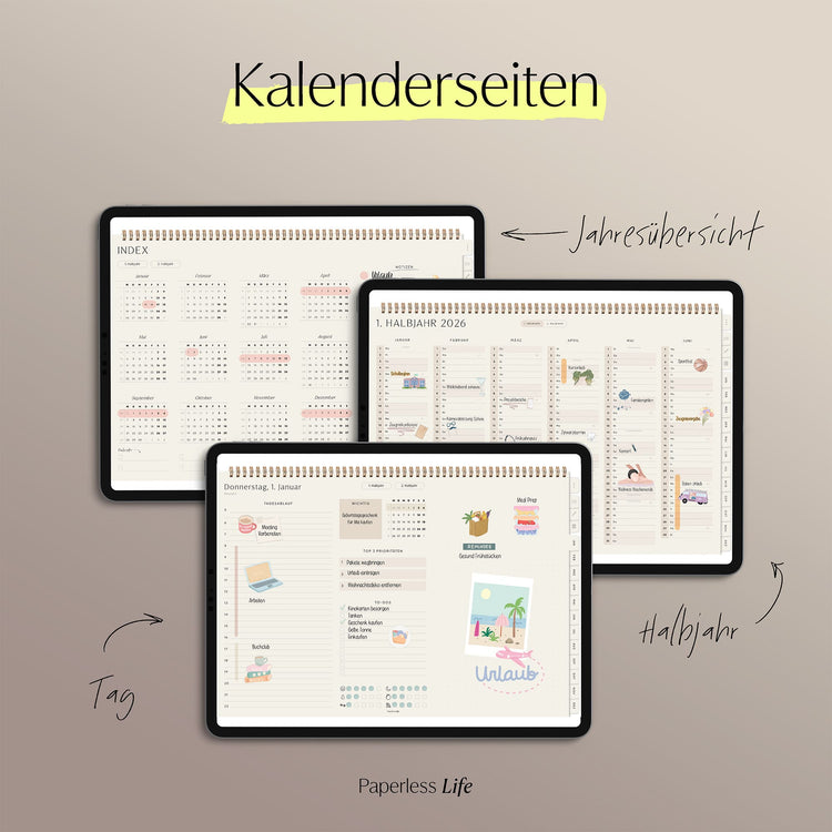 Digitaler Tagesplaner 2026 | Paperless Basics