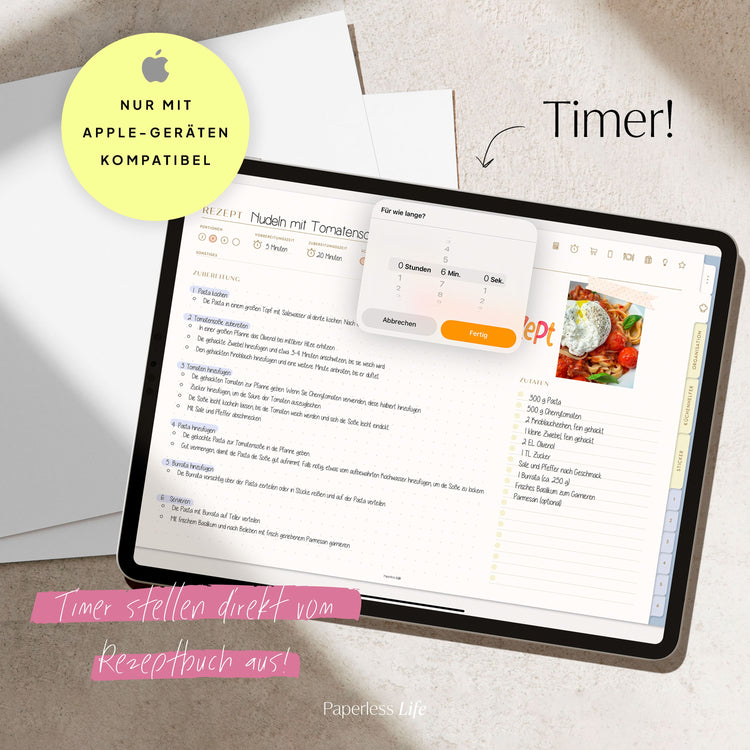 Digitales Chefkoch Bundle | Digitales Rezeptbuch + alle Sticker