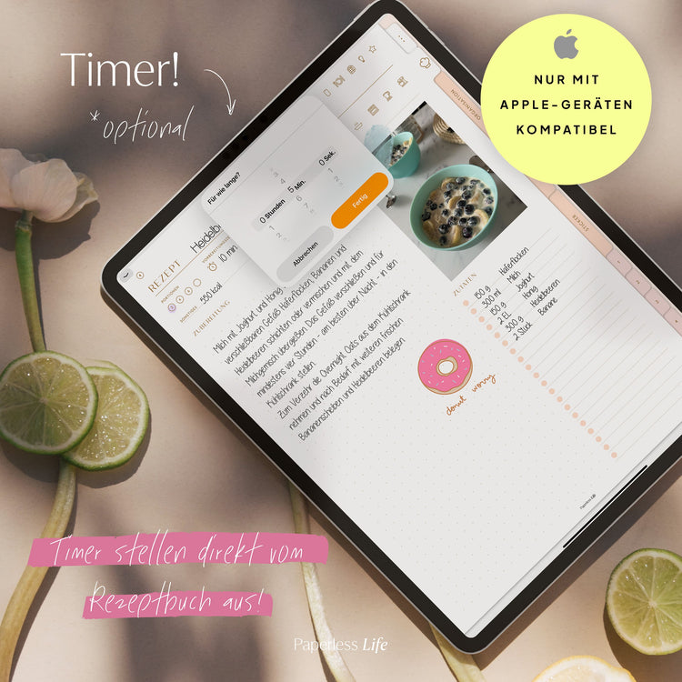 Digitales Chefkoch Bundle | Digitales Rezeptbuch + alle Sticker