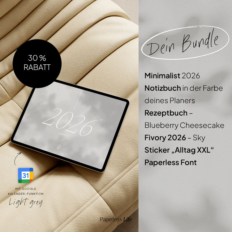 Digitales Expert-Bundle 2026 | Minimalist