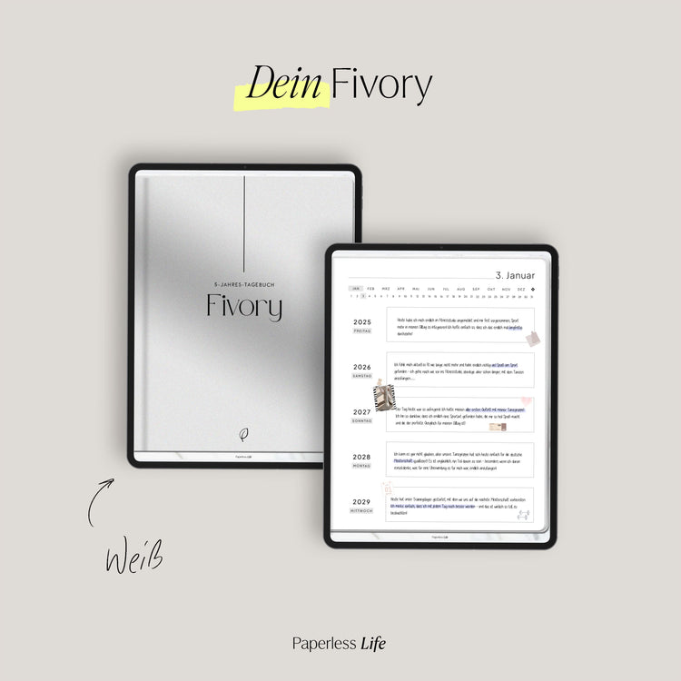 Fivory – Das 5-Jahres-Tagebuch