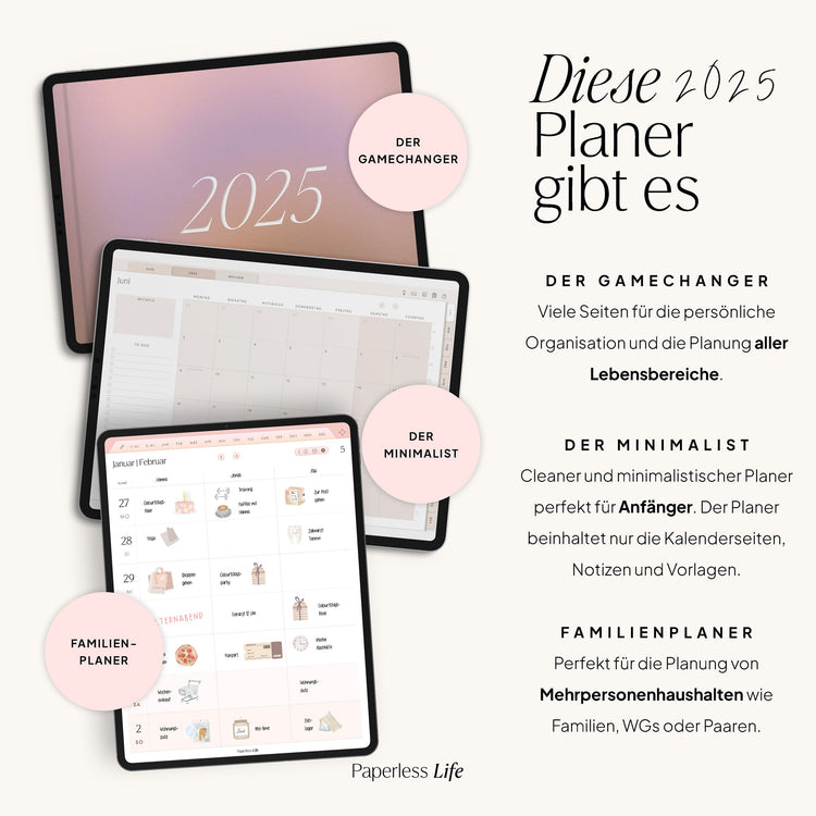 Digitaler Planer 2025 | Der Gamechanger (Testversion für das restliche Jahr)