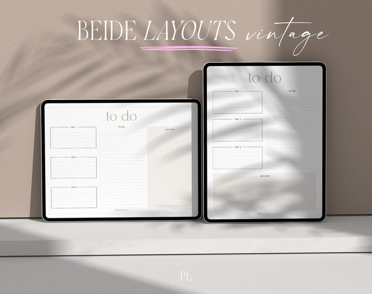 To-do-Listen Set mit 23 Vorlagen