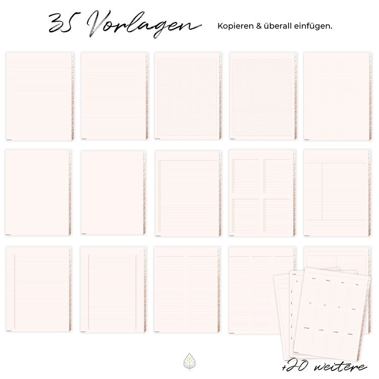 Digitales Notizbuch "Der Gedankensortierer" - 15 Reiter