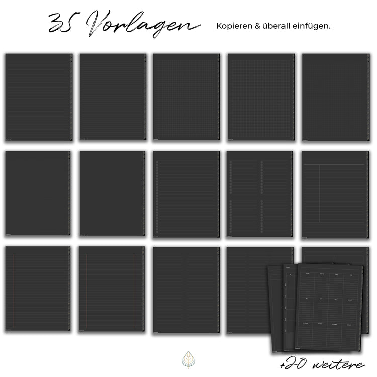 Digitales Notizbuch "Der Gedankensortierer" - 15 Reiter