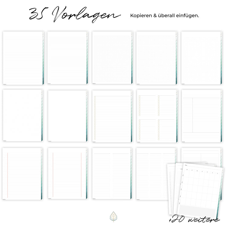 Digitales Notizbuch "Der Gedankensortierer" - 15 Reiter