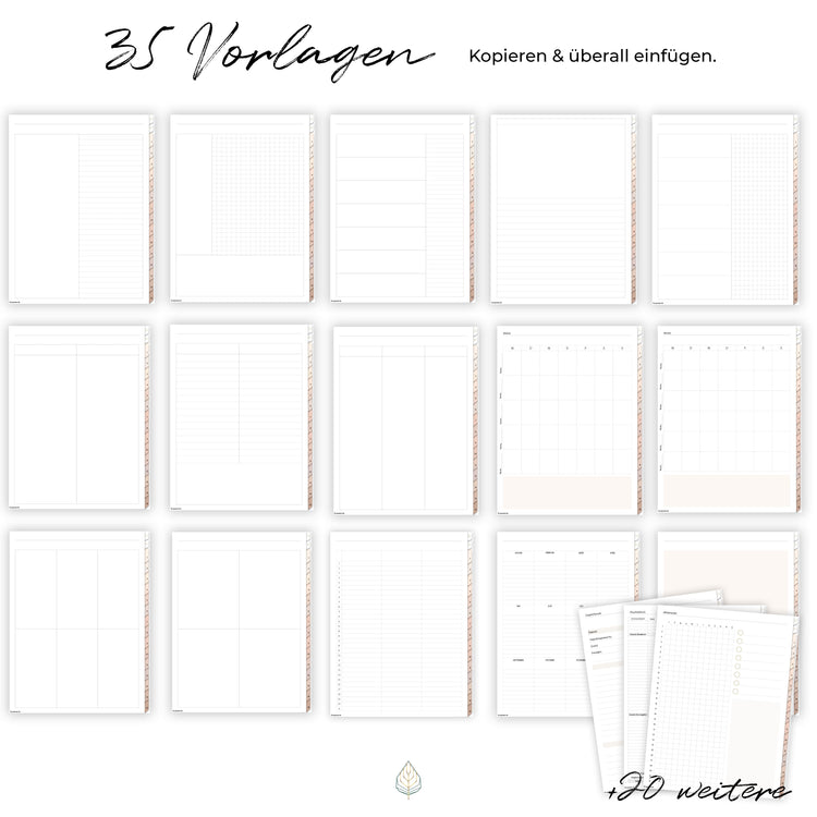 Digitales Notizbuch "Der Gedankensortierer" - 15 Reiter