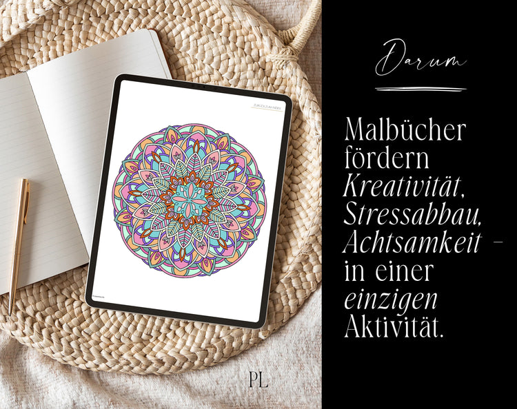 Digital Coloring Book - Mandala