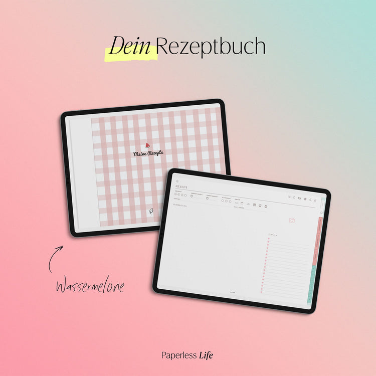 Digitales Chefkoch Bundle | Digitales Rezeptbuch + alle Sticker
