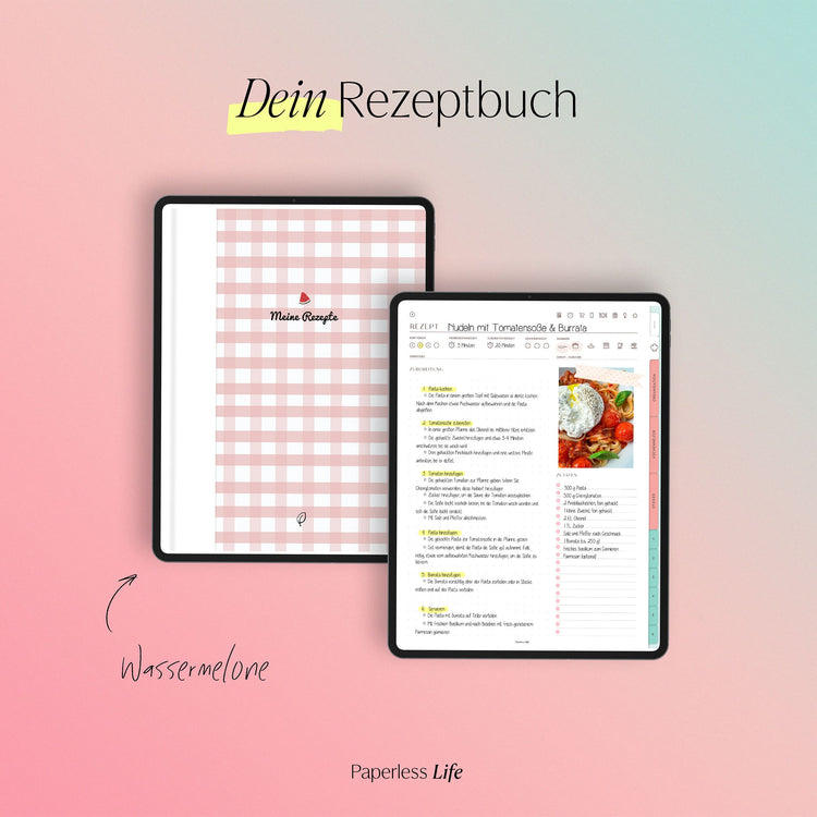 Digitales Chefkoch Bundle | Digitales Rezeptbuch + alle Sticker