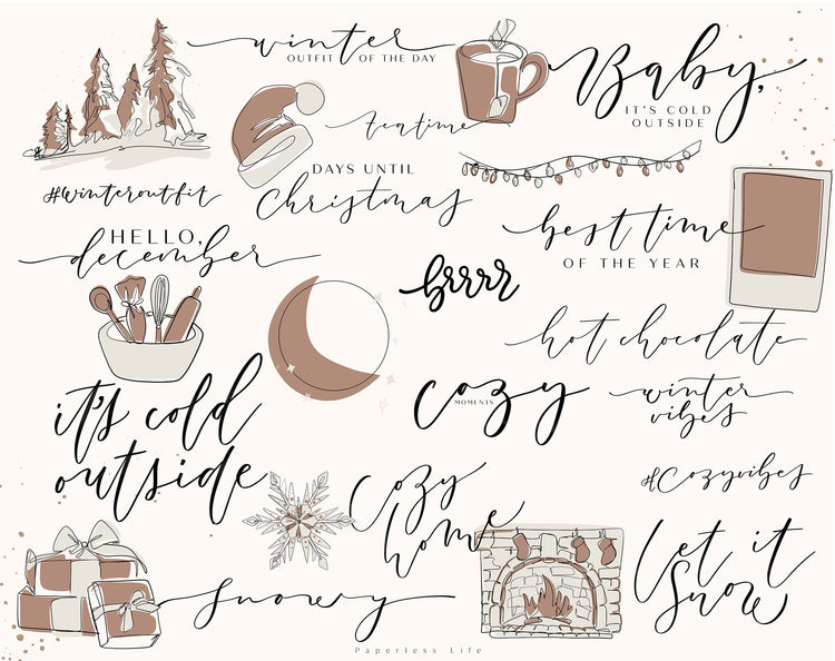 150+ Instagram Story Stickers - ❄️ Winter