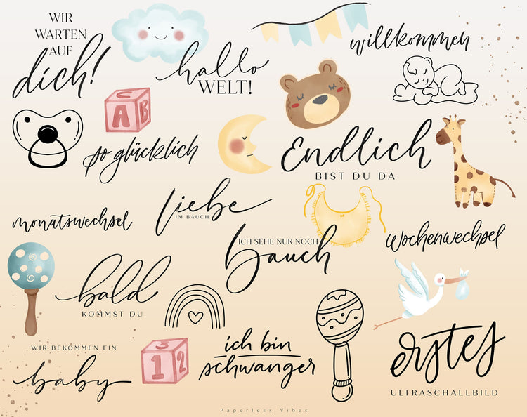 150+ Instagram Story Stickers - 🍼 Baby & Pregnancy