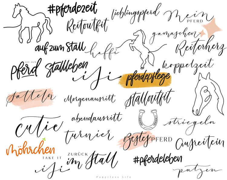 170+ Instagram Story Stickers - 🐴 Horses / Riding