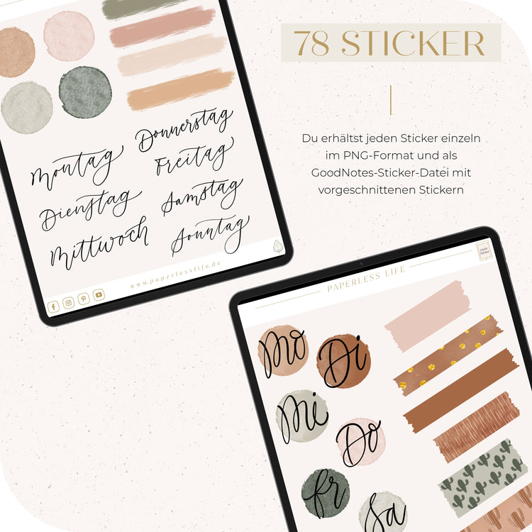 Digitales Notizbuch "Der Gedankensortierer" - 15 Reiter