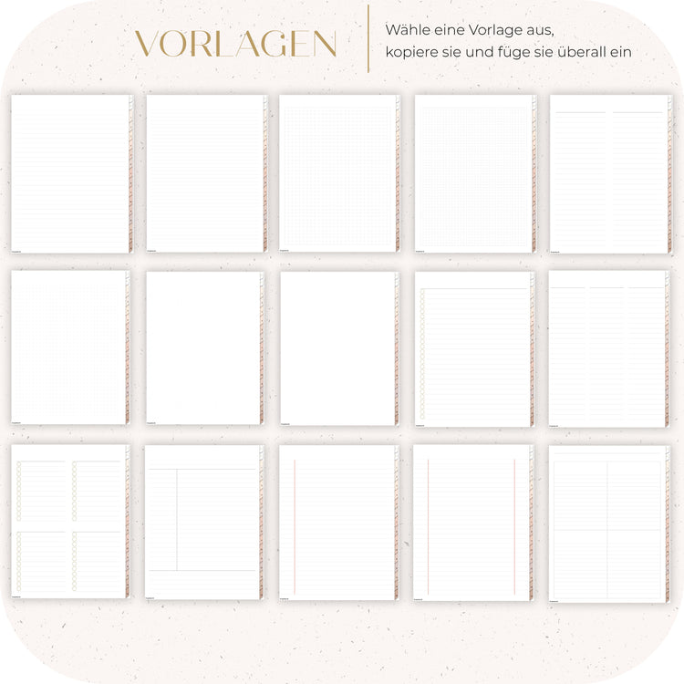 Notizbuch 15 Register | Schule & Uni