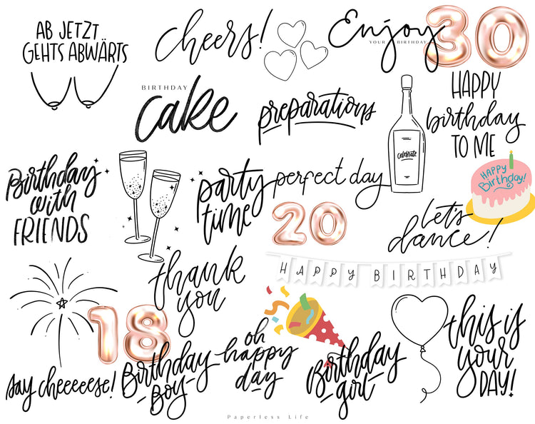 190+ Instagram Story Stickers - 🎈 Birthday