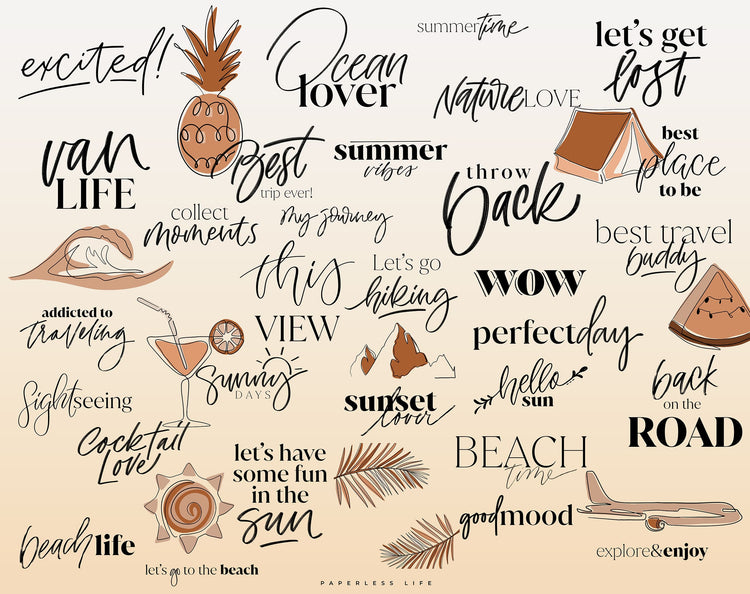 240+ Instagram Story Sticker - 🌎 Urlaub XXL