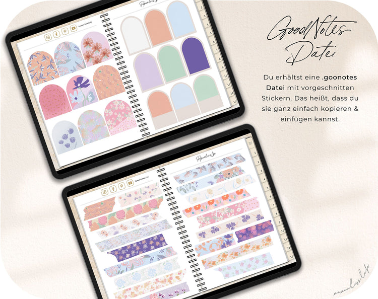 250+ Digital Stickers | Flower power