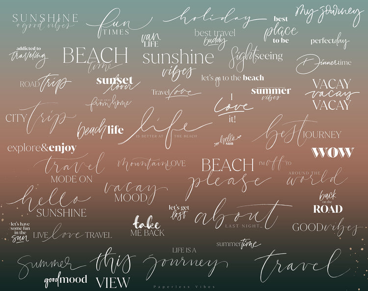 200+ Instagram Story Stickers - ✈️ Vacation Minimal