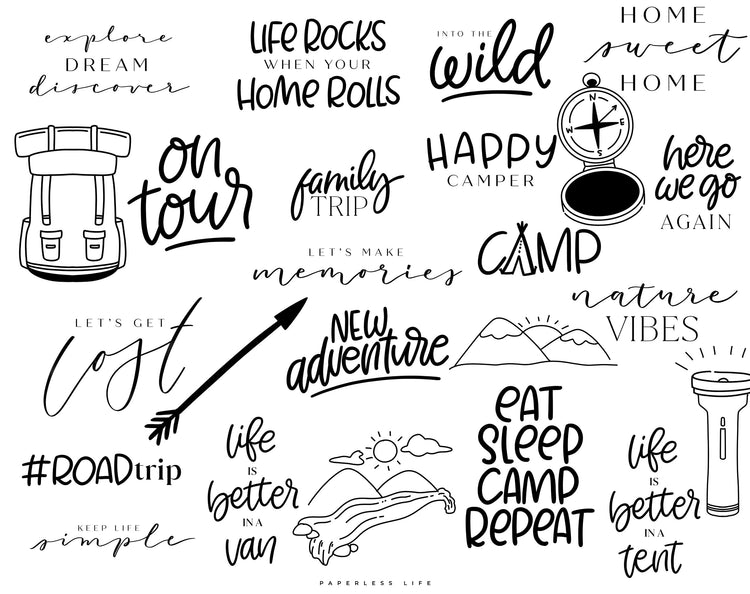 210+ Instagram Story Sticker - 🥾 Camping & Outdoor