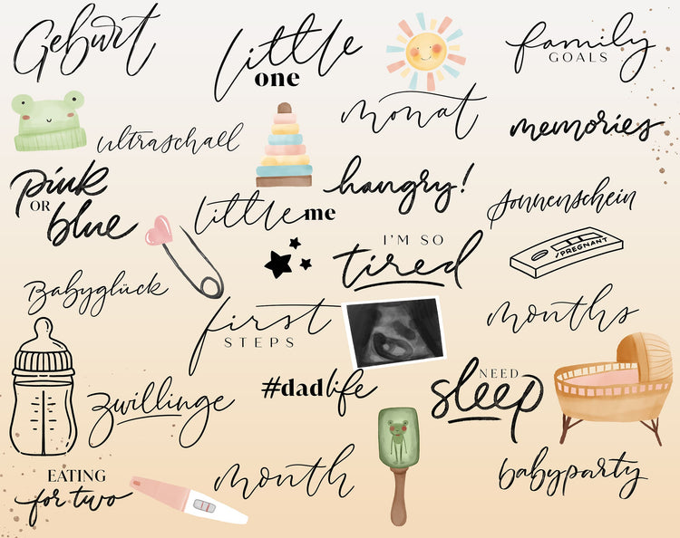 150+ Instagram Story Stickers - 🍼 Baby & Pregnancy