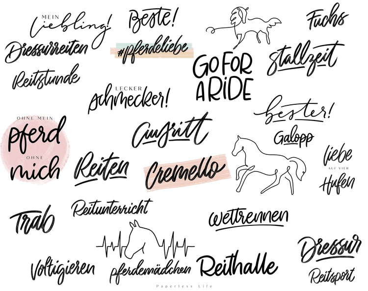 170+ Instagram Story Stickers - 🐴 Horses / Riding