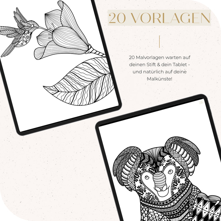 Digital Coloring Book - Zentangle