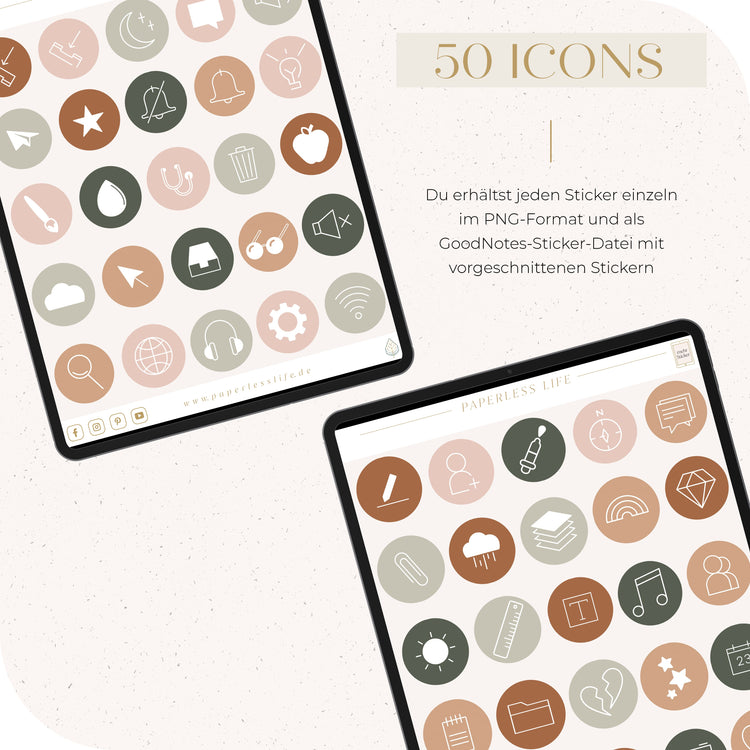 Digitales Notizbuch "Der Gedankensortierer" - 15 Reiter