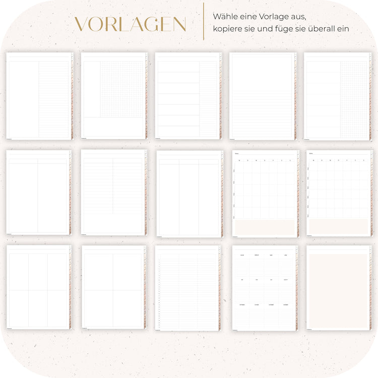 Digitales Notizbuch "Der Gedankensortierer" - 15 Reiter