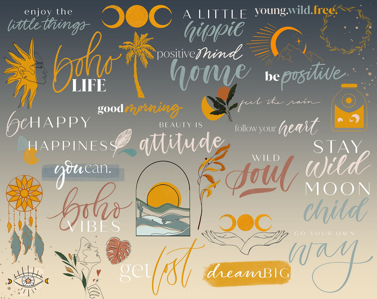 150+ Instagram Story Stickers - ⋒ Boho