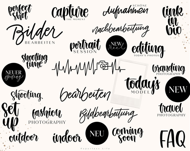 150+ Instagram Story Stickers - 📸 Photography