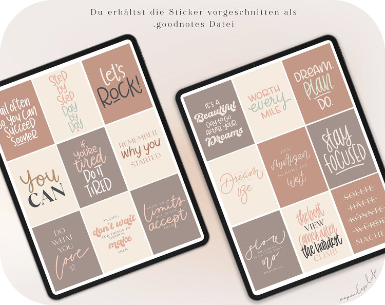 150 Digital Stickers | Motivation & Motivational Quotes