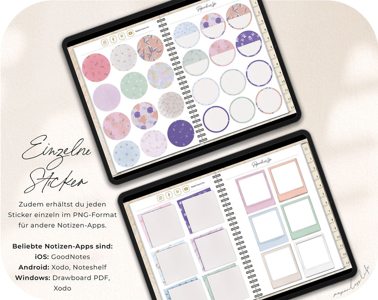 250+ Digital Stickers | Flower power