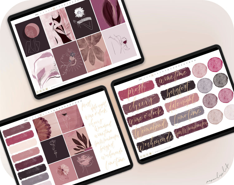 500+ Digitale Sticker | Vino Vibes