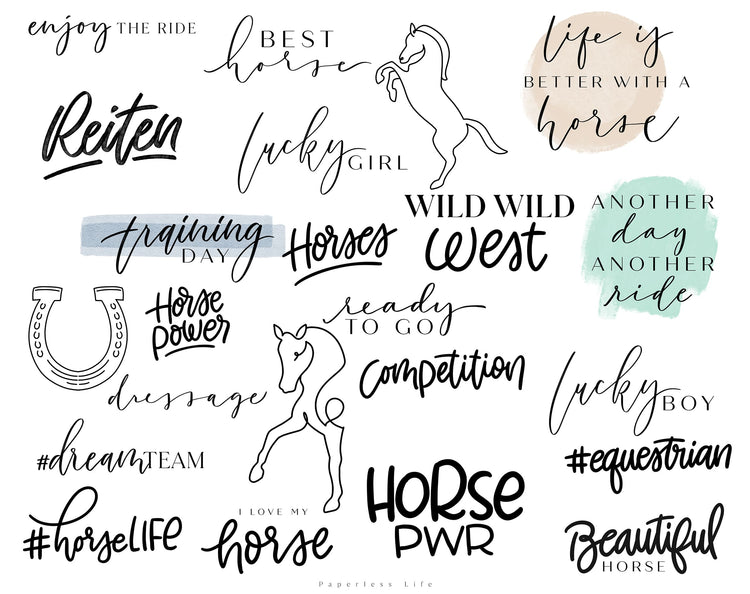 170+ Instagram Story Stickers - 🐴 Horses / Riding
