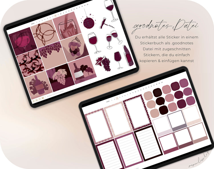 500+ Digitale Sticker | Vino Vibes