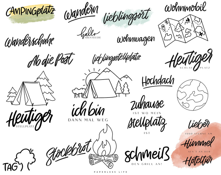 210+ Instagram Story Sticker - 🥾 Camping & Outdoor