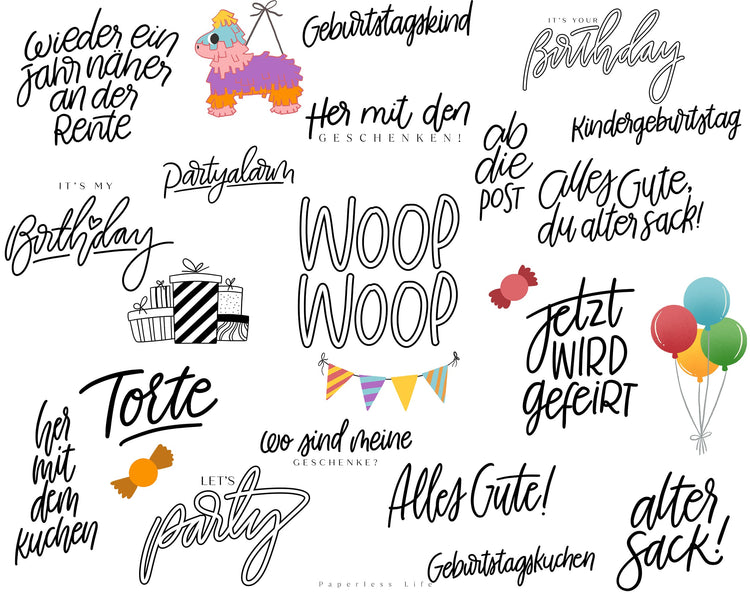 190+ Instagram Story Stickers - 🎈 Birthday