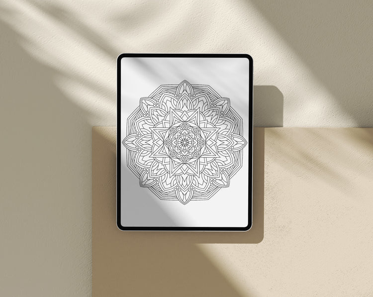 Digital Coloring Book - Mandala