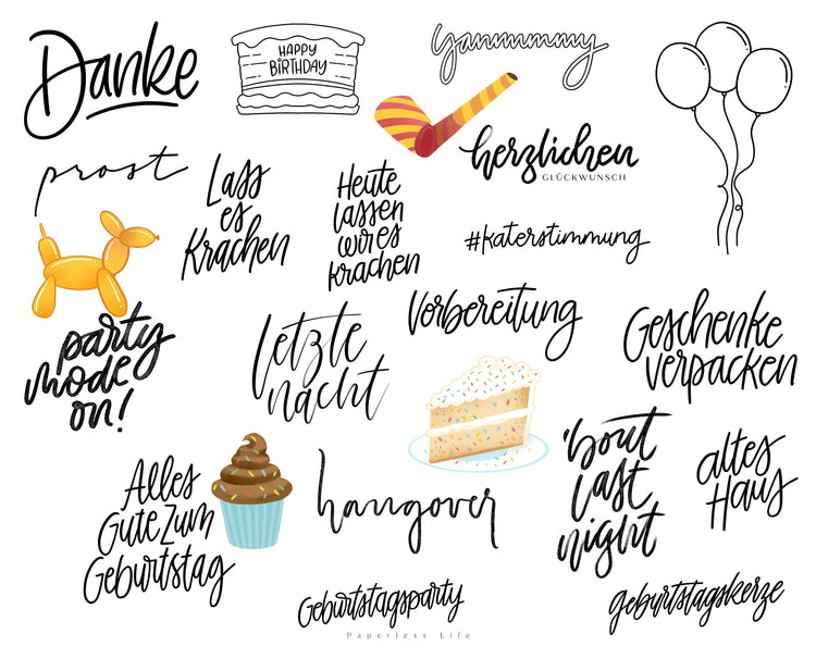 190+ Instagram Story Stickers - 🎈 Birthday