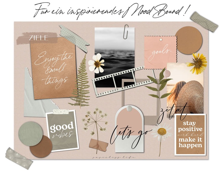 250+ Digital Stickers | Mood Board for Goodnotes and much more