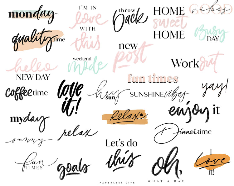 210+ Instagram Story Stickers - ☀️ Basic Set 1