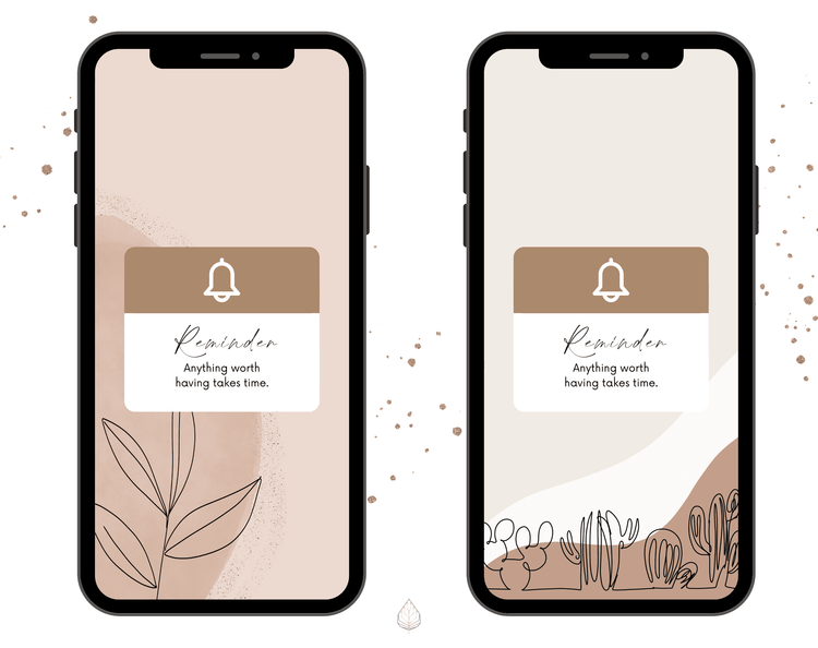 Instagram Story Sticker | Hintergrund Beige & Rahmen